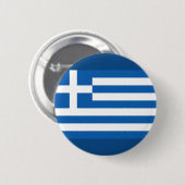 Griekse vlag ronde button 5,7 cm (Voorkant /achterkant)