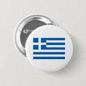Griekse vlag ronde button 5,7 cm (Voorkant /achterkant)