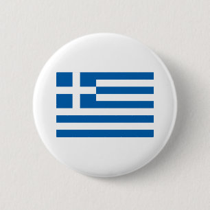 Griekse vlag ronde button 5,7 cm