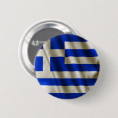 Griekse vlag ronde button 5,7 cm (Voorkant /achterkant)