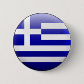 Griekse vlag ronde button 5,7 cm (Voorkant)