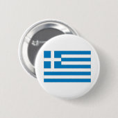 Griekse vlag ronde button 5,7 cm (Voorkant /achterkant)