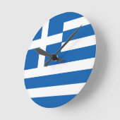 Griekse vlag ronde klok (Hoek)