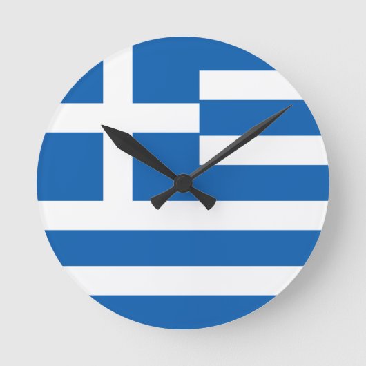 Griekse vlag ronde klok (Voorkant)