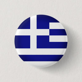 Griekse vlag (ronde) ronde button 3,2 cm