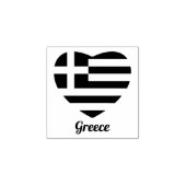 Griekse vlag Rubberstempel (Afrduk)
