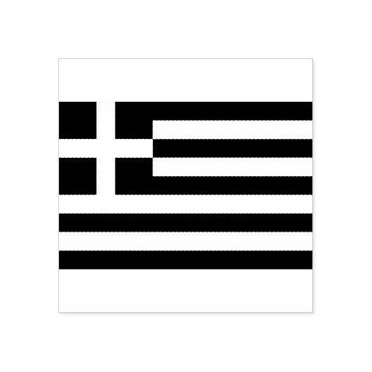 Griekse vlag rubberstempel (Afrduk)