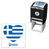 Griekse vlag Rubberstempel Zelfinktende Stempel (In situ)