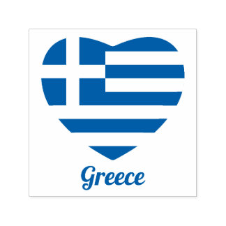Griekse vlag Rubberstempel Zelfinktende Stempel