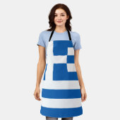 Griekse vlag schort (Gedragen)