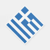 Griekse vlag servet (Hoek)