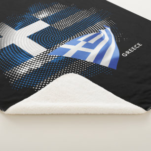 Griekse vlag sherpa deken