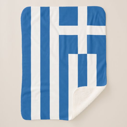 Griekse vlag sherpa deken (Voorkant)