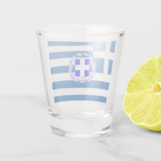 Griekse vlag shot glas (Achterkant)