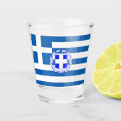 Griekse vlag shot glas (Voorkant)