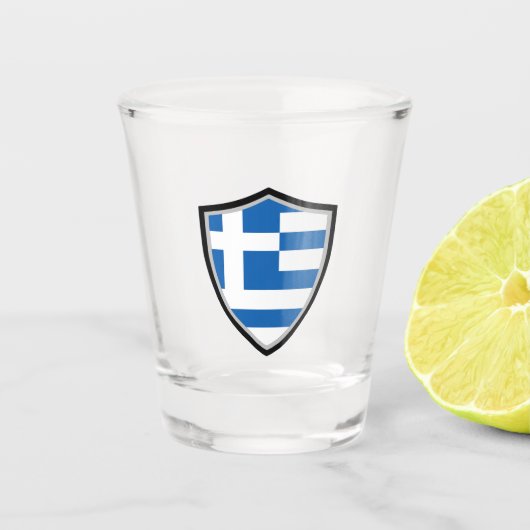 Griekse vlag shot glas (Voorkant)