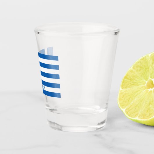 Griekse vlag shot glas (Rechts)