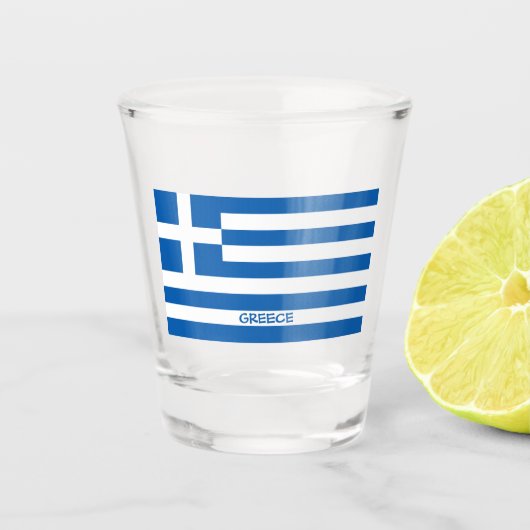 Griekse vlag shot glas (Voorkant)