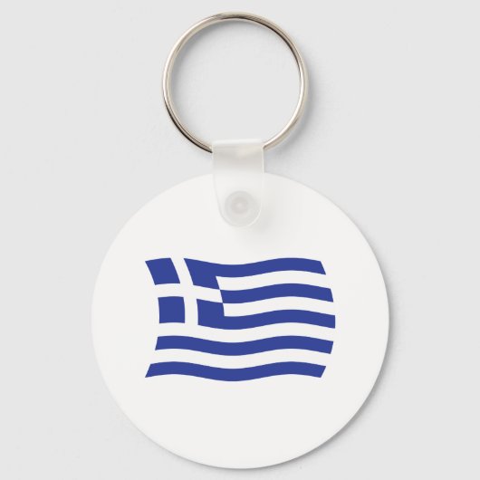 Griekse Vlag Sleutelhanger (Voorkant)