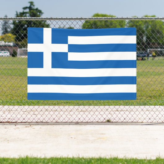 Griekse vlag spandoek (Insitu)