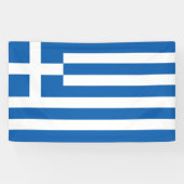 Griekse vlag spandoek (Horizontaal)