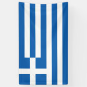 Griekse vlag spandoek (Verticaal)
