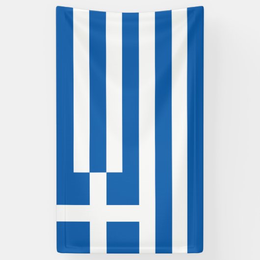 Griekse vlag spandoek (Verticaal)