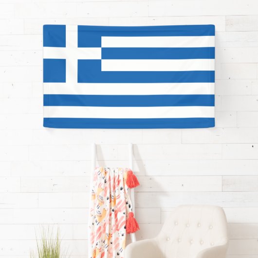 Griekse vlag spandoek (Insitu)