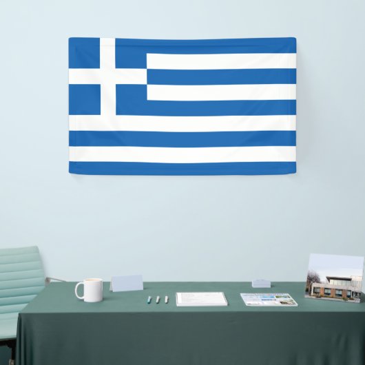 Griekse vlag spandoek (Beurs)