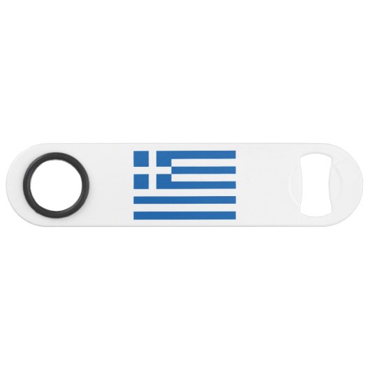 Griekse vlag speed flessenopener (Voorkant (Horizontaal))