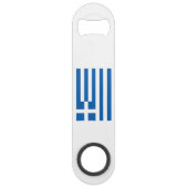 Griekse vlag speed flessenopener (Voorkant)