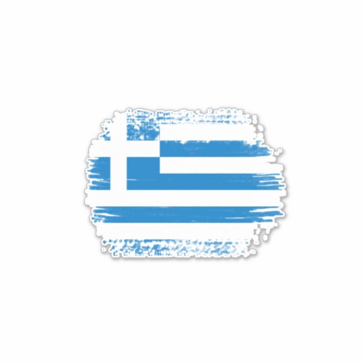Griekse vlag sticker (Voorkant)