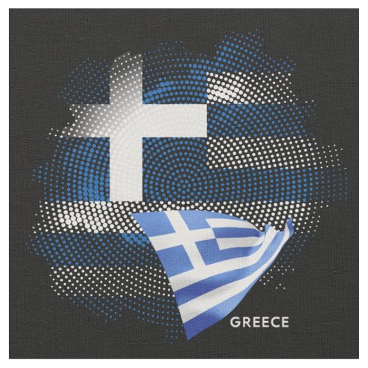 Griekse vlag stof (Close Up)