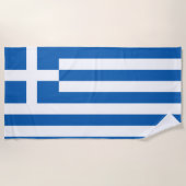 Griekse vlag strandlaken (Voorkant)