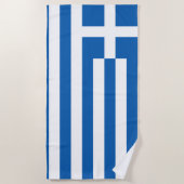 Griekse vlag strandlaken (Voorkant)