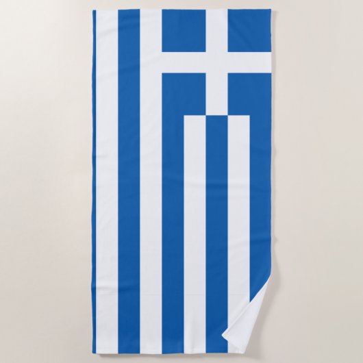 Griekse vlag strandlaken (Voorkant)