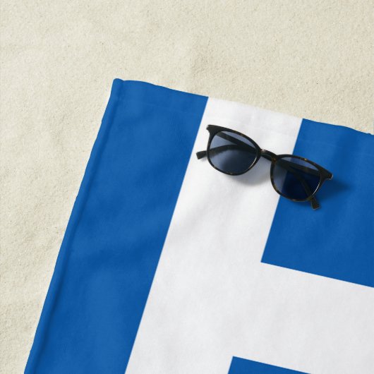 Griekse vlag strandlaken (In situ)