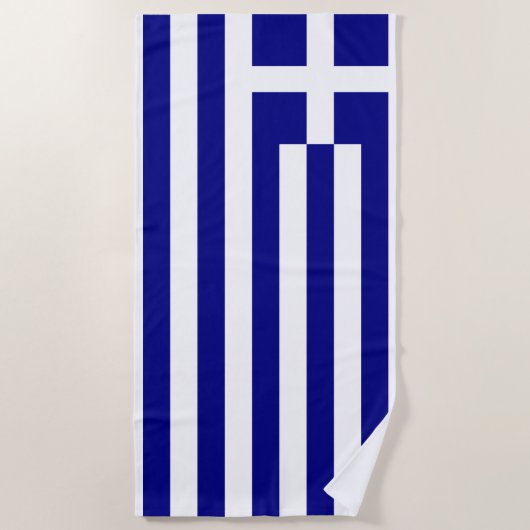 Griekse vlag strandlaken (Voorkant)
