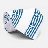 Griekse vlag stropdas (Opgerold)