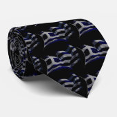 Griekse vlag stropdas (Opgerold)