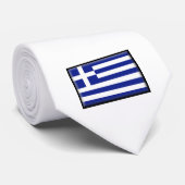 Griekse vlag stropdas (Opgerold)