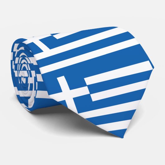 Griekse vlag stropdas (Opgerold)