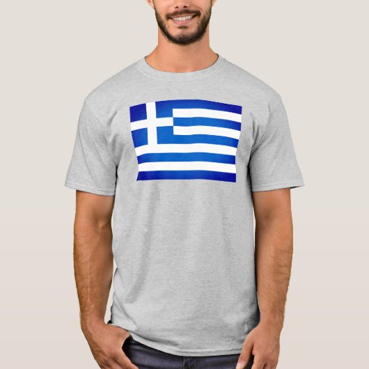 Griekse vlag t-shirt (Voorkant)
