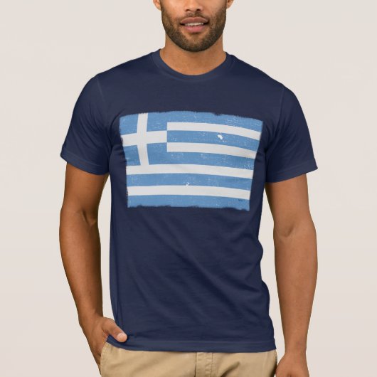  Griekse vlag T-shirt (Voorkant)