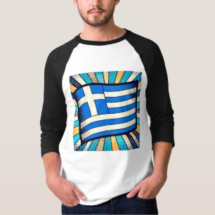 Griekse vlag t-shirt