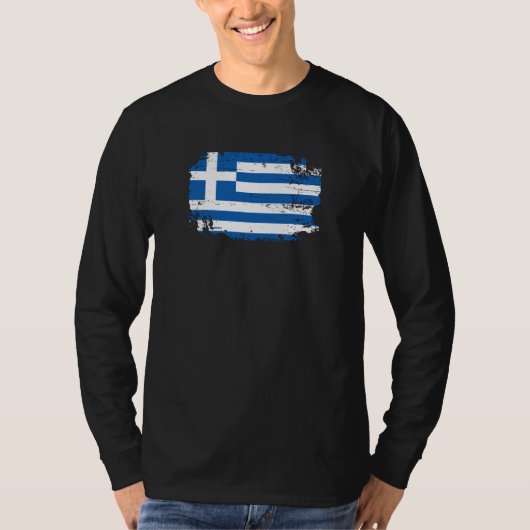 Griekse vlag t-shirt (Voorkant)