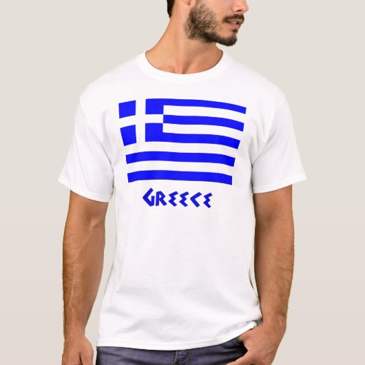 Griekse vlag t-shirt (Voorkant)