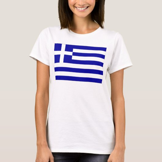 Griekse vlag t-shirt (Voorkant)