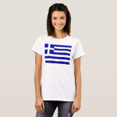 Griekse vlag t-shirt (Voorkant volledig)