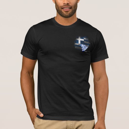 Griekse vlag t-shirt (Voorkant)